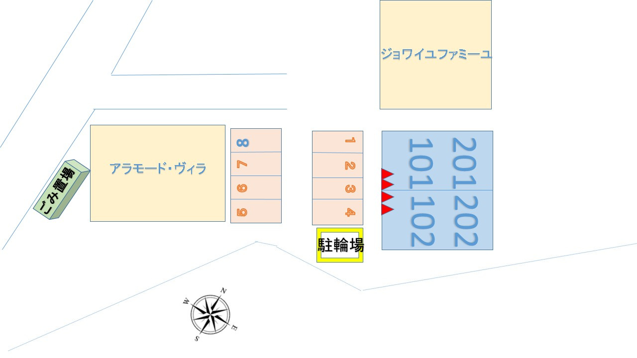 アンフィニイ・シャルマンの区画図|駐車場