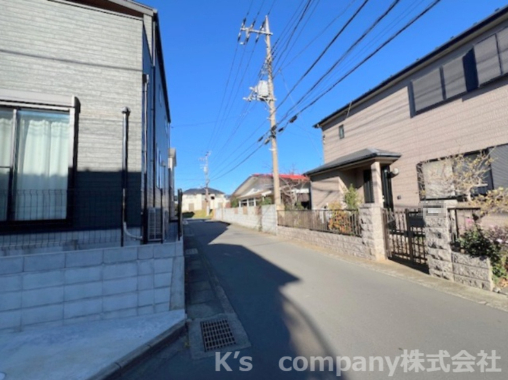 高座郡寒川町宮山　建築条件なし　売地　A区画の前面道路含む現地写真|2026.2.5撮影◇