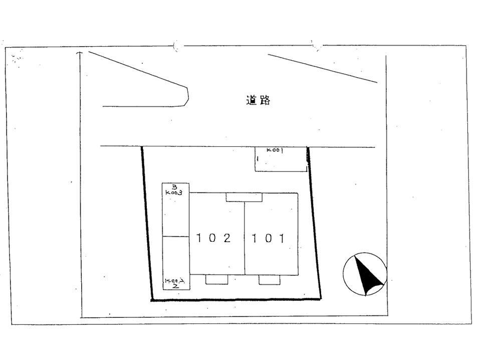 コリーヌメゾンの区画図|駐車場