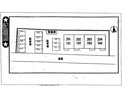 【区画図】 | ベルソレイユ | 駐車場