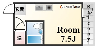 カサベラ花隈の間取り
