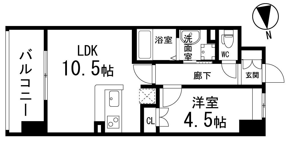 ディークレスト太子堂駅前Eastの間取り