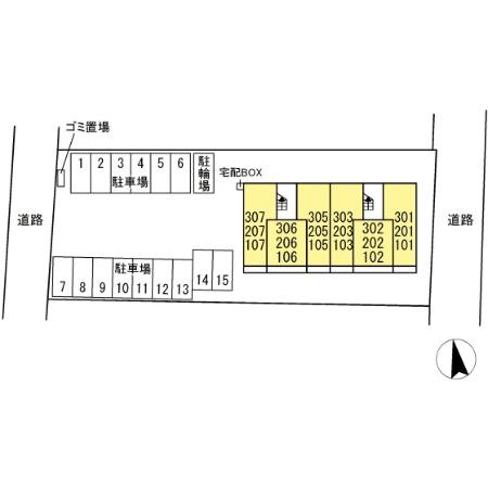 グランセレスタＡの区画図