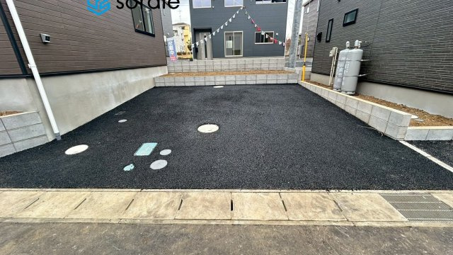 飯能市双柳第37全14棟　新築戸建　クレイドルガーデンの駐車場|2/17　撮影