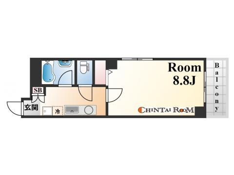 ヴィラ神戸3の間取り