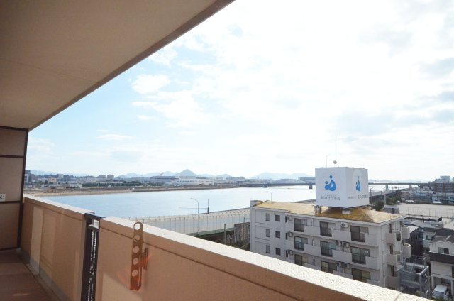 サンシティ庚午の展望|南西向きで陽当り眺望良好です