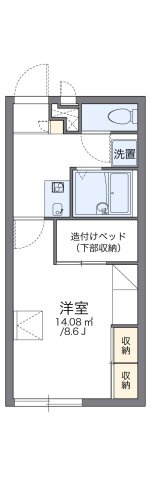 レオパレスＬＩＧＨＴＨＩＬＬⅠの間取り|代表的な間取のため実際の間取とは異なる場合があります