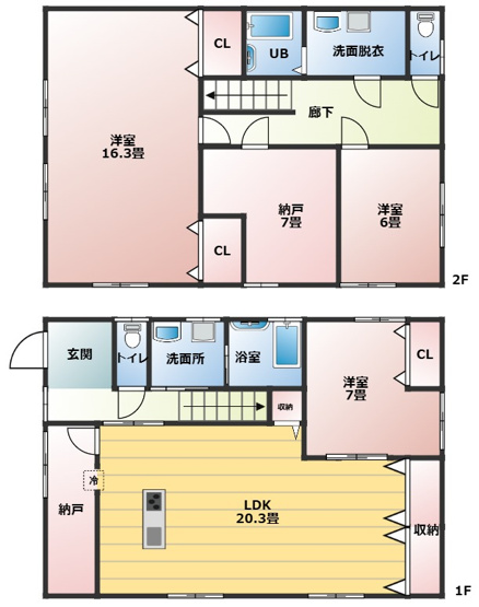 【間取り】 | 雄琴1-17-20貸家
