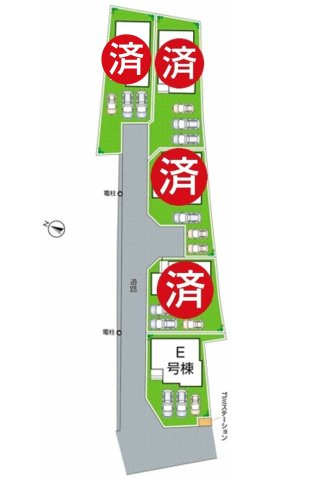 29日(土)30日(日)現地ご見学可能！　神戸市北区道場町道場　全5邸の区画図|全5区画