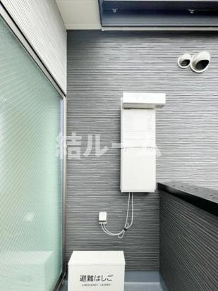 板橋区中台３丁目のアパートのバルコニー