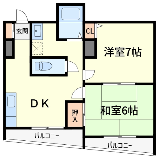 【間取り】 | ラベンダー真上