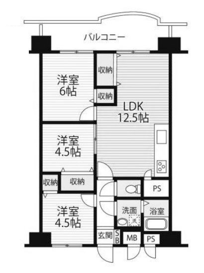 【間取り】 | 向島ニュータウン第三街区G棟