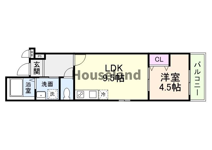 フジパレス中之島イーストの間取り