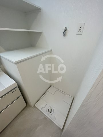 プレジオ三国EUROの洗面所|プレジオ三国EURO　洗濯パン