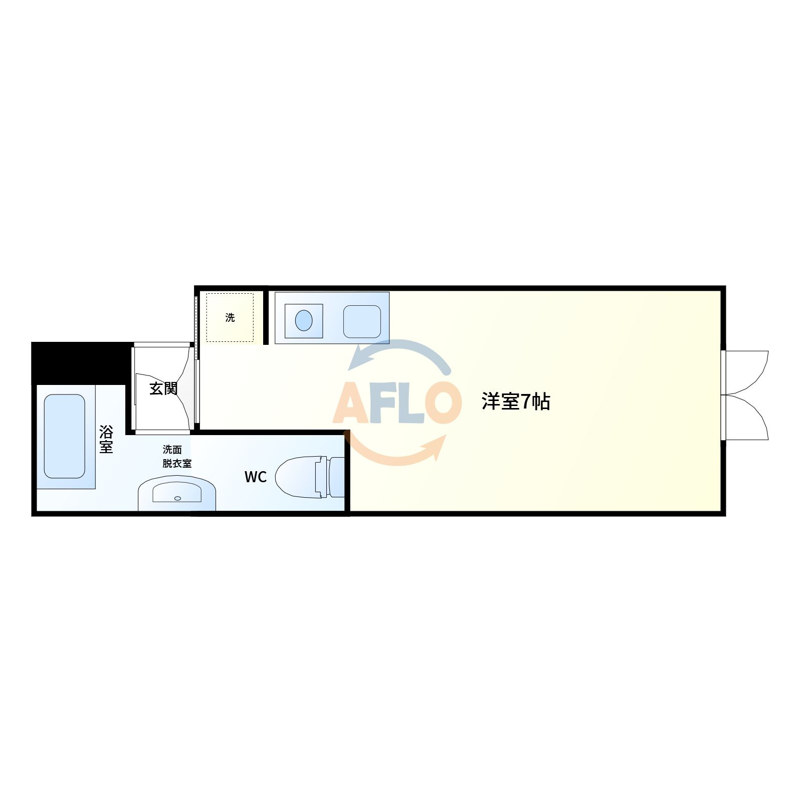 サンク アパートメントの間取り|CINQ APARTMENT　間取り