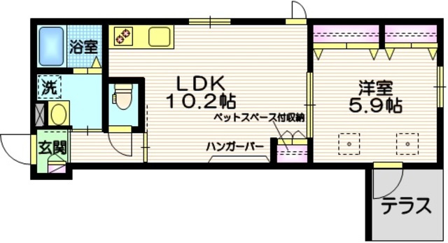 ヘーベルメゾン・リリの間取り|間取り図