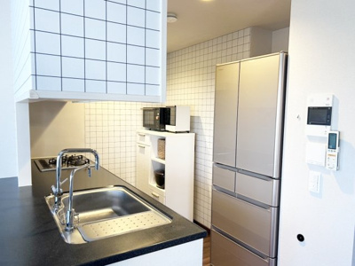 【キッチン】 | ワコーレ住吉パークレジデンス | 女性やお子様がお一人の際も安心なTVモニター付きインターフォン付