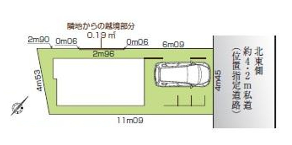 北区豊島３丁目新築戸建の区画図