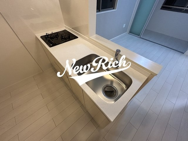 伊勢崎市三室町のアパートのキッチン