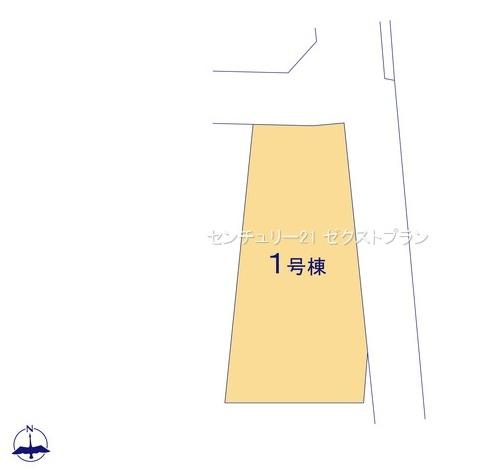 第1前橋小屋原 1号棟の区画図|区画図