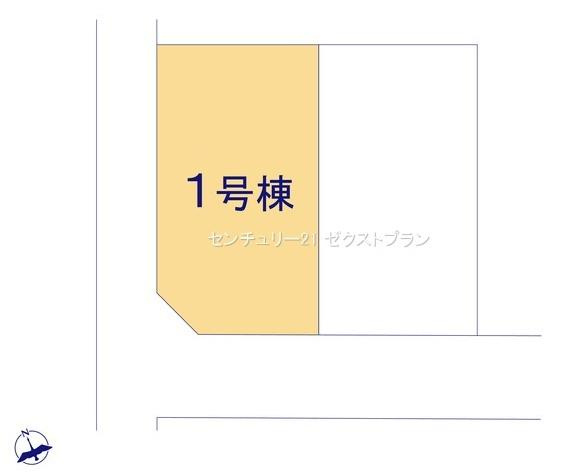 伊勢崎第3国定町 1号棟の区画図|区画図