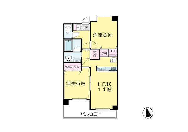 【間取り】 | ケニーフラッツ玉川