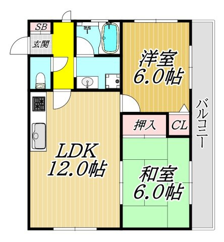 エステートウエヤマの間取り