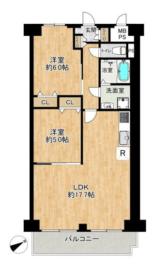 【間取り】 | ドルミハイツ垂水Ａ棟