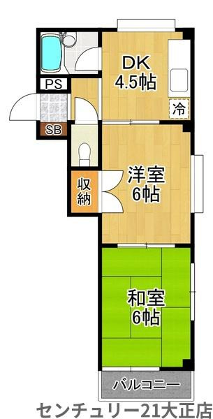 大阪市大正区小林東３丁目の賃貸マンション