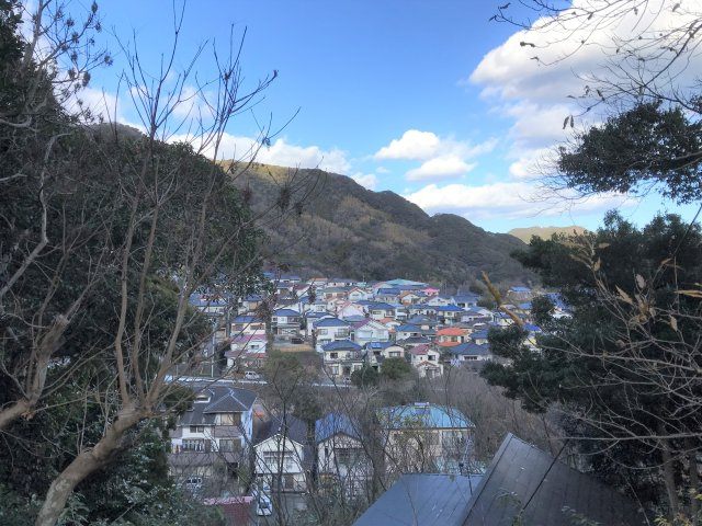 下田市　笹峯台の周辺