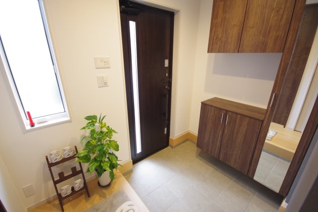 真岡市台町　戸建の玄関|玄関内部