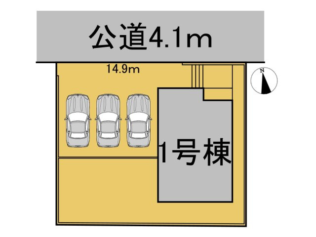 クワイエ　羽島市江吉良町第５　全１区画分譲の区画図|■区画図
■YAMADA電機の　ヤマダ不動産　株式会社リライフ　
いつでもお問合わせ下さい。