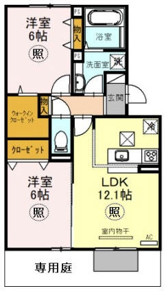 ラ・ヴェール鈴蘭の間取り