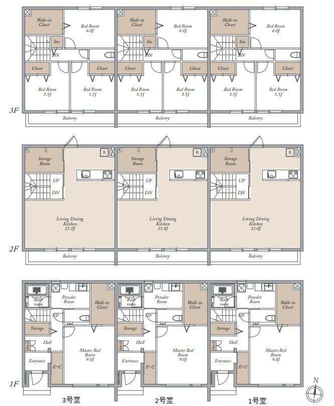 Ｔｅｒｒａｚａ　Ｈｉｇａｓｈｉｋｉｔａｚａｗａの間取り