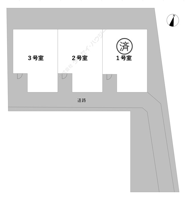Ｔｅｒｒａｚａ　Ｈｉｇａｓｈｉｋｉｔａｚａｗａの区画図