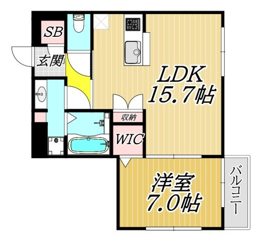 フルールの間取り