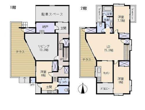南伊豆町　弓ヶ浜の間取り