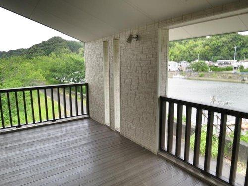 南伊豆町　弓ヶ浜のバルコニー