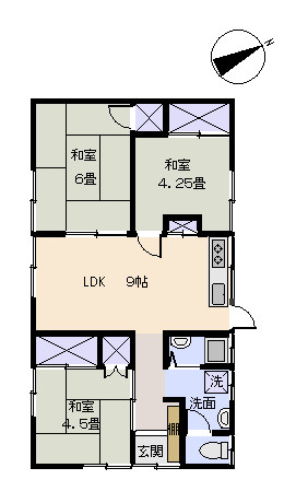 下田市　箕作の間取り