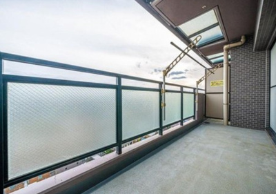 【バルコニー】 | シャルムコート東村山美住町 | 最上階なので眺望良好