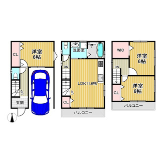 【間取り】 | 衣摺　新築戸建