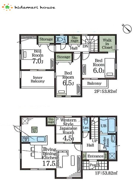 西区土屋　新築戸建　リーブル01の間取り