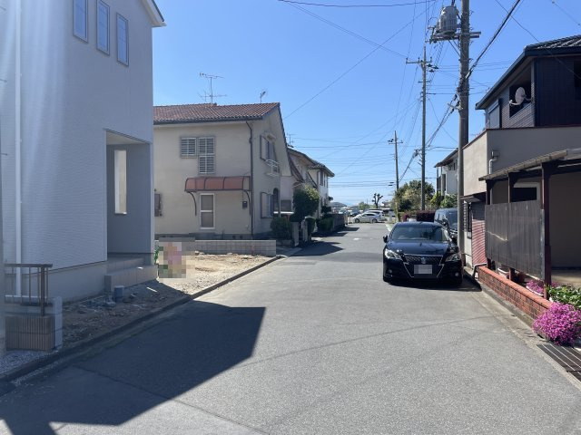 【前面道路含む現地写真】 | 熊谷市妻沼　新築戸建　全1棟　 | 4/12撮影