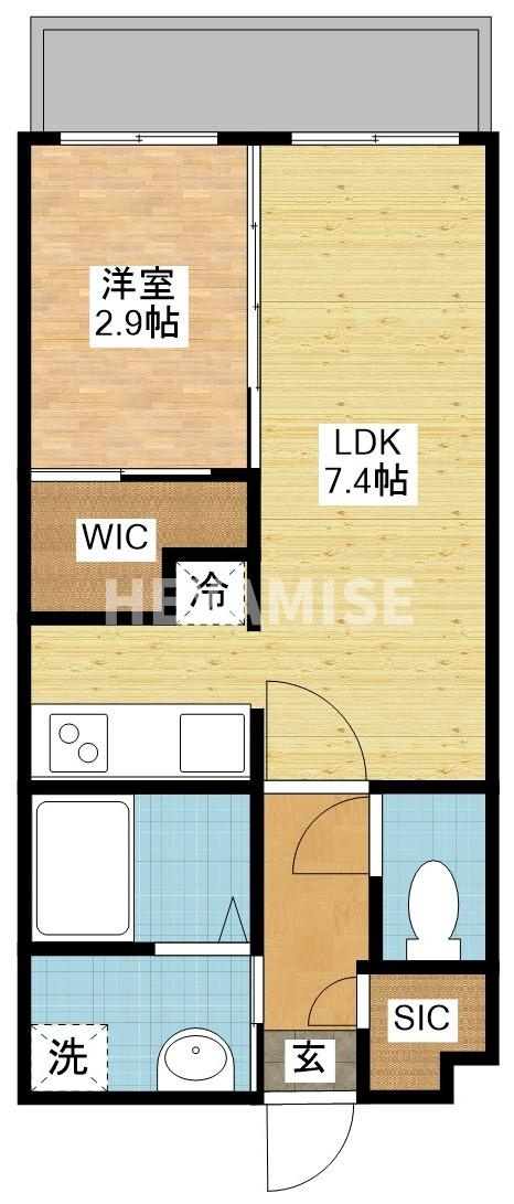 デ・クメール　リバーⅡの間取り