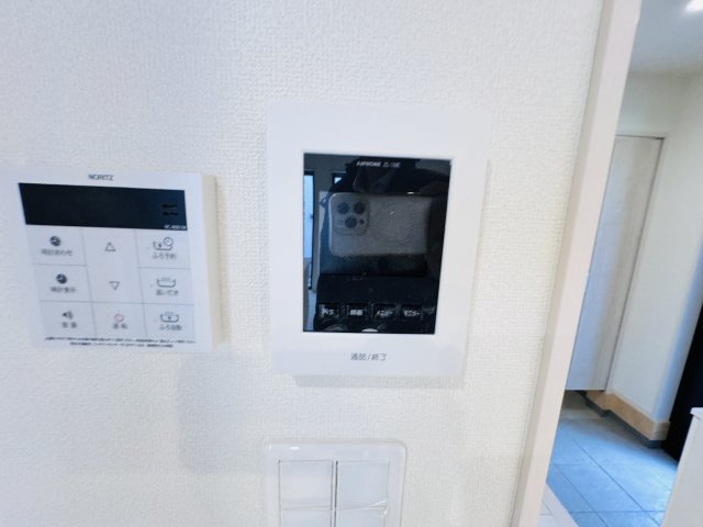 松戸市馬橋新築戸建【馬橋小学校：7分】のセキュリティ|来客時も安心のTVモニター付きインターフォン