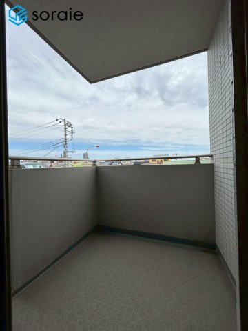 グーディッシュ川越アルバートルのバルコニー|4/21撮影