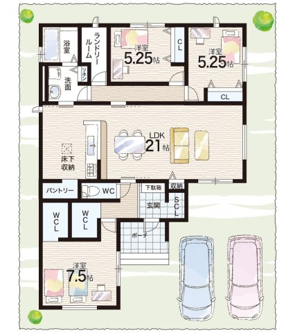 29日(土)30日(日)現地ご見学可能！川西市清和台西　第2期　新築一戸建ての間取り