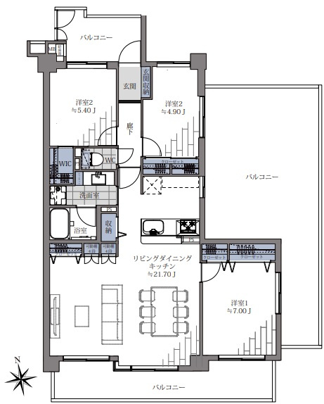 【間取り】 | 室見シティハウス☆仲介手数料無料☆