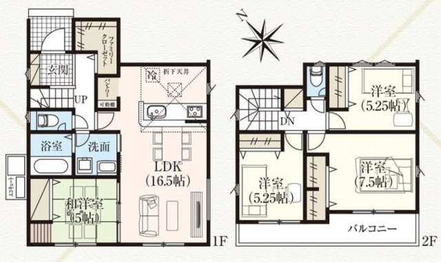 【間取り】 | ＧＲＡＦＡＲＥ　笹木野字南中谷地　２号棟 | ★内覧予約で新米4kg★