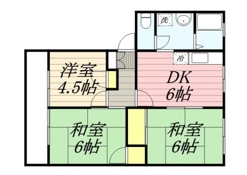 フロイント長門石の間取り